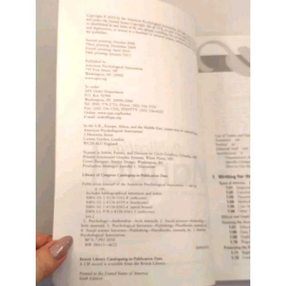 Nursing Book Publication Manual of the American Psychological Association Book